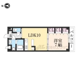 ナリッシュFujisaka【1階】の間取り