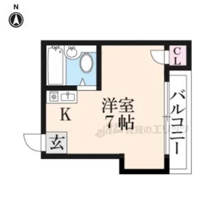 シップス甲斐田1【307号室】の間取り