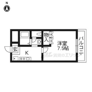 オークステージ【205号室】の間取り