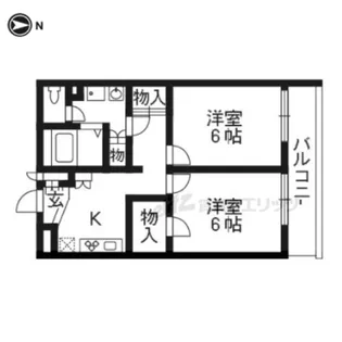 レオパレスプリオール東山?【102号室】の間取り