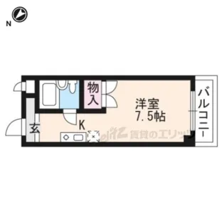 アネックスキューズ【413号室】の間取り