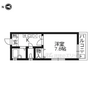 サンハイム上賀茂【2階】の間取り