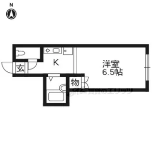 サンライズ牧野【1階】の間取り
