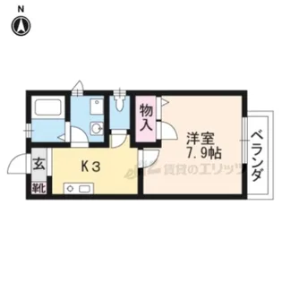 フローラルハイツさくら野【203号室】の間取り