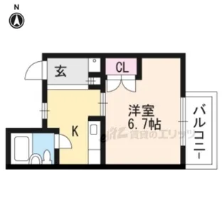 Duo猪熊【303号室】の間取り