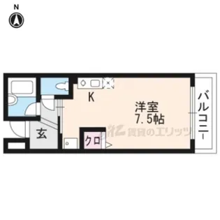ハイツ二軒茶屋【103号室】の間取り