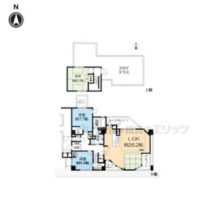 アルス丸太町山水庵【506号室】の間取り