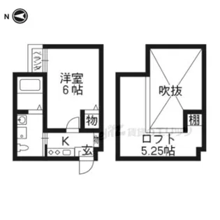ロフティ大北小路【101号室】の間取り