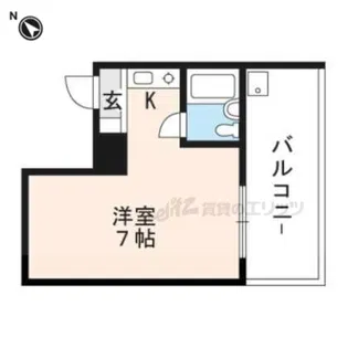 サンナイス浜大津【501号室】の間取り