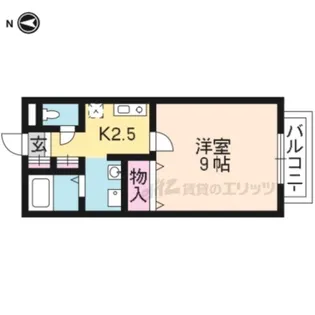 ベルリード・ミキ【1階】の間取り