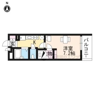 レオパレス今屋敷【108号室】の間取り