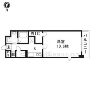 エスリード西小路御池【4階】の間取り