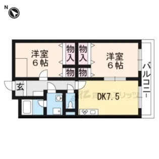 リュミエール高谷【4階】の間取り