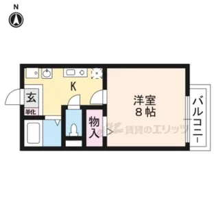 ウイングヒルズ笠山B【2階】の間取り