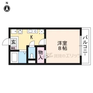 ウイングヒルズ笠山B【2階】の間取り