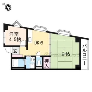 石山古都ハウス【305号室】の間取り