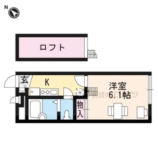 レオパレスビューテラスフジミ【102号室】の間取り