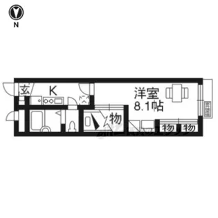 レオパレスPeaceful【2階】の間取り