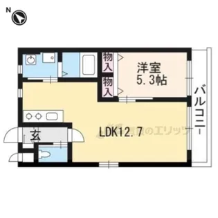 ピースフルハウス【203号室】の間取り