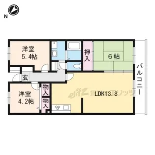 ラ・ジョリーメゾン【4階】の間取り