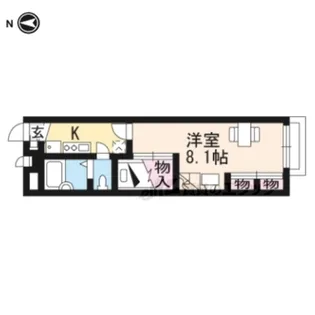 レオパレス富士見台【105号室】の間取り