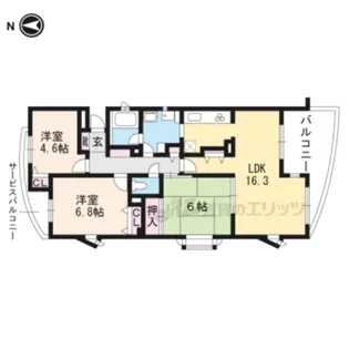 れじでんすK&T【2階】の間取り