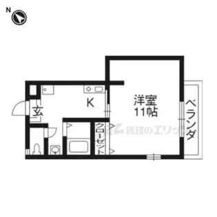 エクセラート瀬田【205号室】の間取り