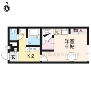 レオパレス大宅【207号室】の間取り