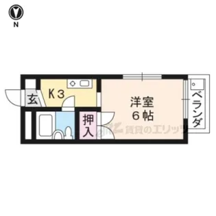 アロジオ北山【205号室】の間取り