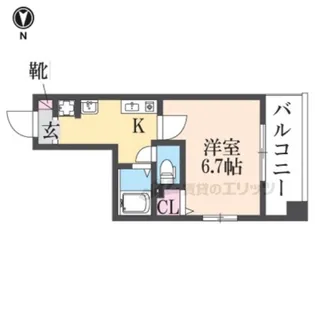 M'プラザ香里壱番館【7階】の間取り