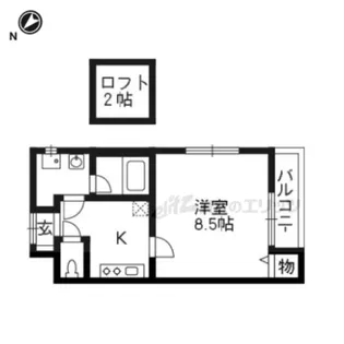 MITY桂朝日町【2階】の間取り