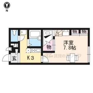 レオパレスベルハイム笠山【104号室】の間取り
