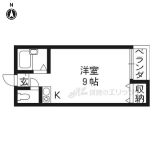 スクエアコート津田【2階】の間取り