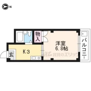 メゾン谷【1号室】の間取り