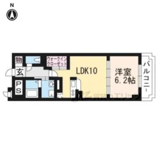 アビタシオン オンズアン【205号室】の間取り