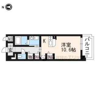 モンティセリ【507号室】の間取り