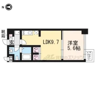 プラネシア烏丸御池【408号室】の間取り