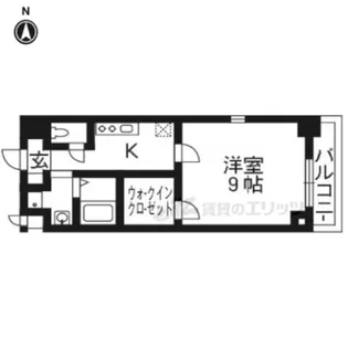 パティーナ太秦天神川【505号室】の間取り