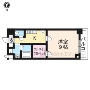 パティーナ太秦天神川【502号室】の間取り
