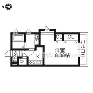 ピソ・シエテ洛西口【101号室】の間取り