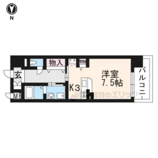 EXE VILLA WEST【4階】の間取り