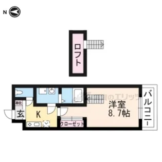 メゾン・アクティブ【5-B号室】の間取り