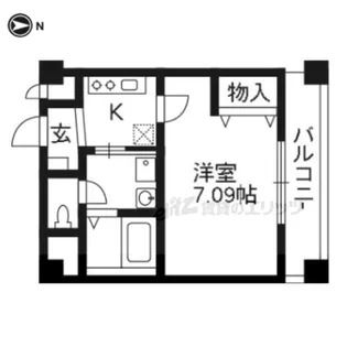 NEXT STAGE 烏丸御池【404号室】の間取り