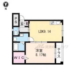 ミスティカナガムラ【1階】の間取り