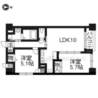 プラネシア神宮道【301号室】の間取り