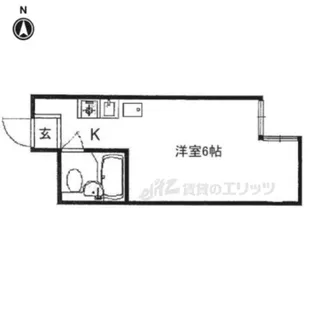 メゾンフジ【303号室】の間取り