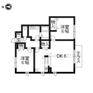 シャーメゾン花園(NO.391)【101号室】の間取り