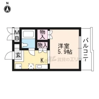 サンガーデン山科【311号室】の間取り