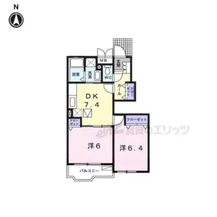 リア フォレスト サガラ【103号室】の間取り