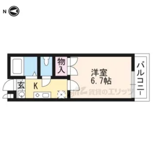 HOLDY北山【1階】の間取り